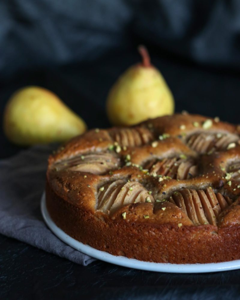 Rêve de gourmandises » Moelleux épicé aux poires (sans lactose, sans œufs)