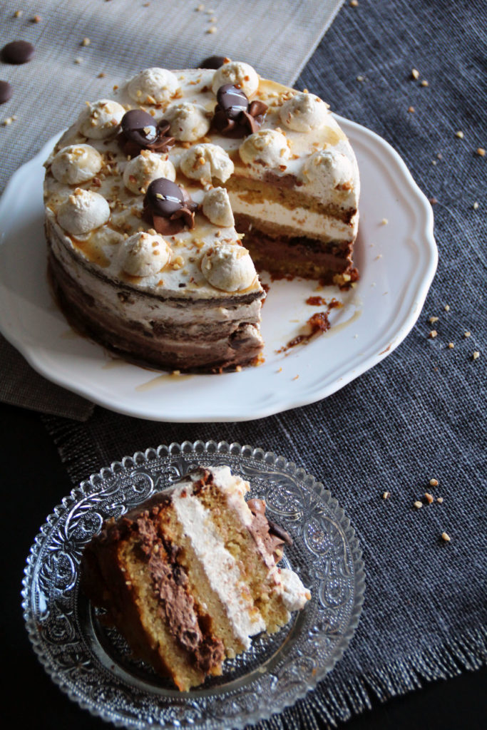 Layer cake chocolat & amande (sans gluten)